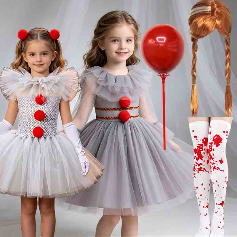 Crossfit Accessories - 2026 Halloween Evil Clown Tutu Costume