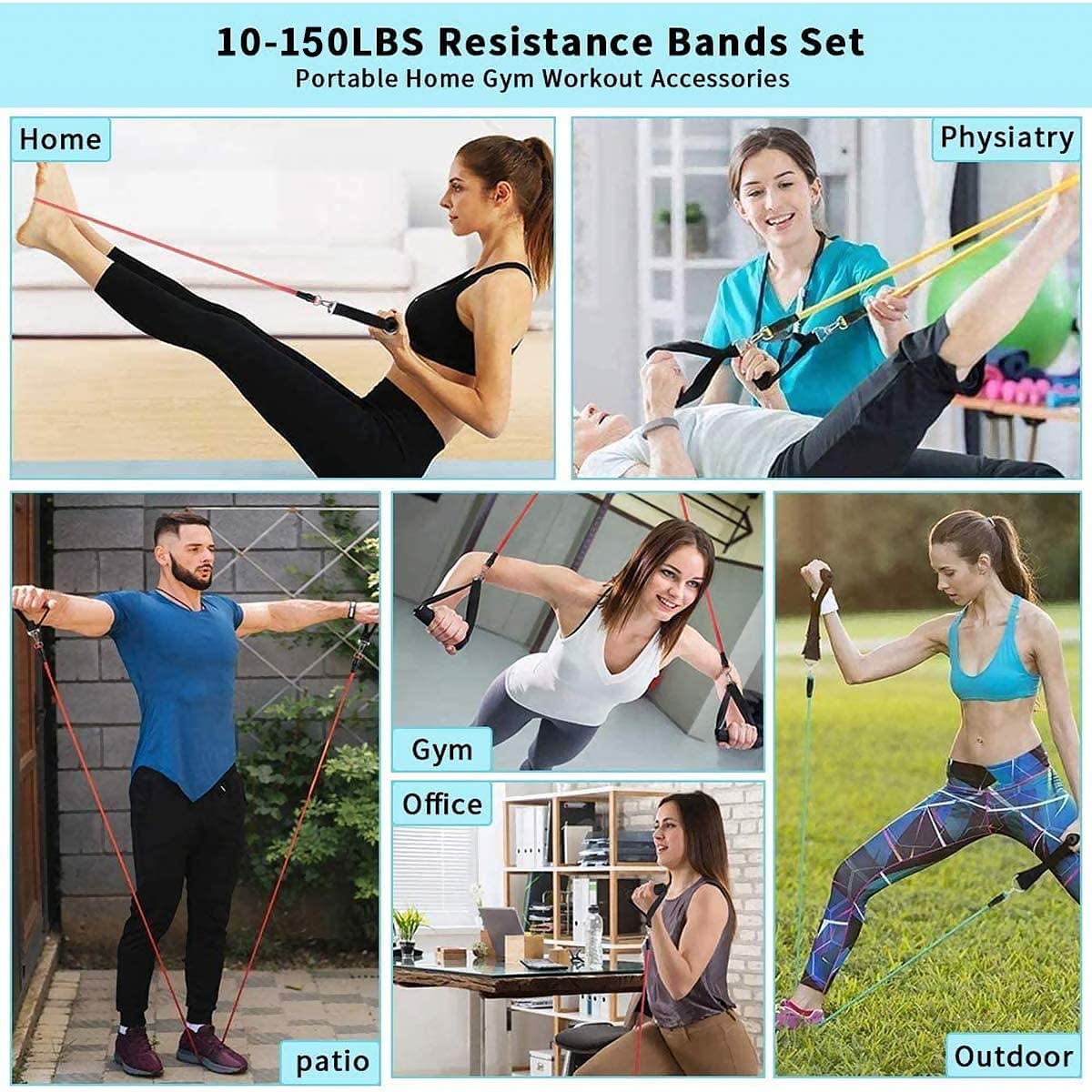 Gym Fitness Resistance Bands f - огляд і ціна Crossfit Ga